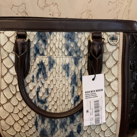Beautiful Brahmin Arden Satchel in Glacier Carlisle - Picture 5 of 10